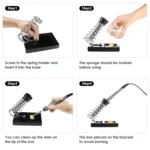 60W Adjustable Temperature Electric Iron Set With Multimeter - Image 5