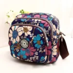 Women Shoulder Bag Waterproof Nylon Handbag Multilayer Crossbody Bag