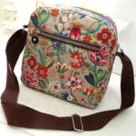 Women Shoulder Bag Waterproof Nylon Handbag Multilayer Crossbody Bag - Image 4
