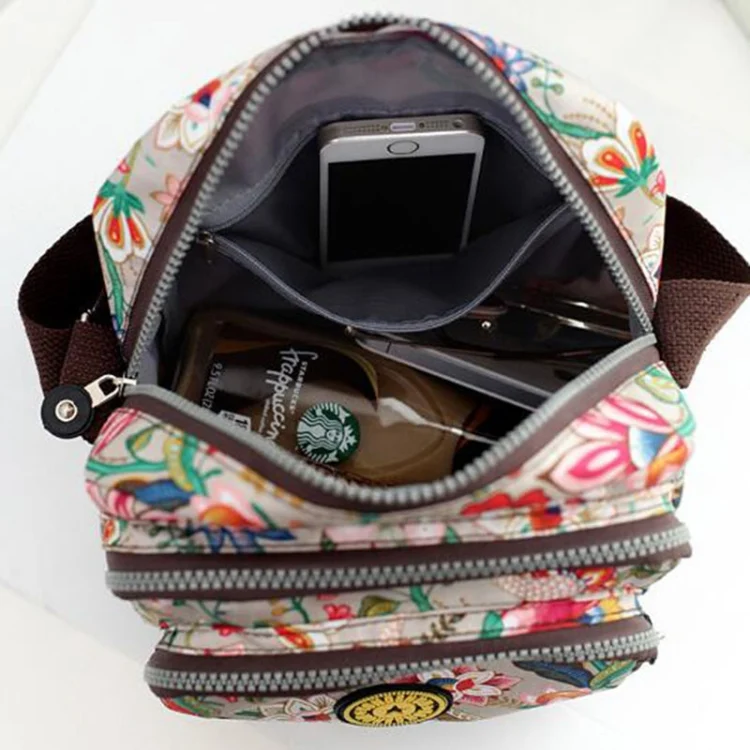 TBD0111229301A_5.webp Women Shoulder Bag Waterproof Nylon Handbag Multilayer Crossbody Bag - Image 6