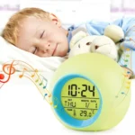 Round Color Light Gradient Alarm Clock Perpetual Calendar Clock - Image 3