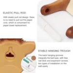 Punch-free Cartoon Animal Creative Home Roll Bathroom Wall-mounted Tissue Box - Image 4