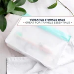 2 Sets PEVA Food Bags Reuse Three-dimensional Thickened Storage Sealed Fresh-keeping Bags, Random Color Delivery - Image 5
