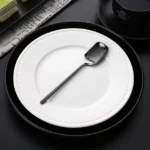 Stainless Steel V-shaped Wall Hanging Design Simple Coffee Spoon Fork Creative Long Handle Stirring Tableware - Image 2