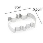 2 PCS Stainless Steel Cookie Cutter Bat Modeling Mold Halloween Cutting Mold DIY Tool - Image 4