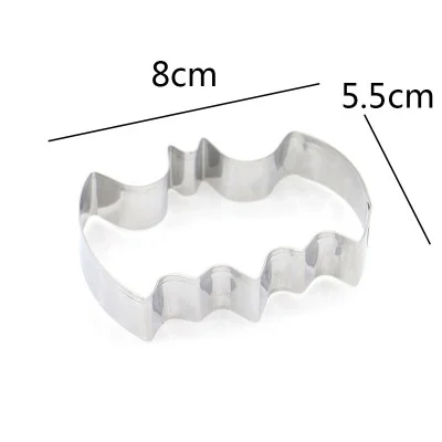 TBD01123433_3.webp 2 PCS Stainless Steel Cookie Cutter Bat Modeling Mold Halloween Cutting Mold DIY Tool - Image 4