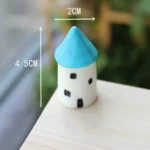 2 PCS Small House Moss Micro Landscape Decoration Succulent Ornament - Image 4