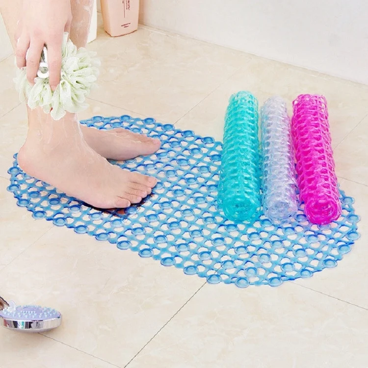 TBD0112525101D_5.webp Waterdrop Bathroom Mat with Suction Cup Massage Foot Mat Bathtub Anti-slip Mat - Image 6