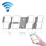 LED Digital Clock Living Room Wall Clock Creative WIFI Clock US Plug