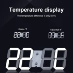 LED Digital Clock Living Room Wall Clock Creative WIFI Clock US Plug - Image 12