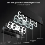 LED Digital Clock Living Room Wall Clock Creative WIFI Clock US Plug - Image 13