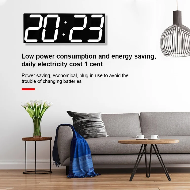 TBD0112552301_13.webp LED Digital Clock Living Room Wall Clock Creative WIFI Clock US Plug - Image 14
