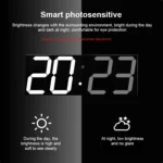 LED Digital Clock Living Room Wall Clock Creative WIFI Clock US Plug - Image 9