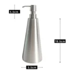 800ml Stainless Steel Soap Dispenser Cone Hand Sanitizer Bottle - Image 4
