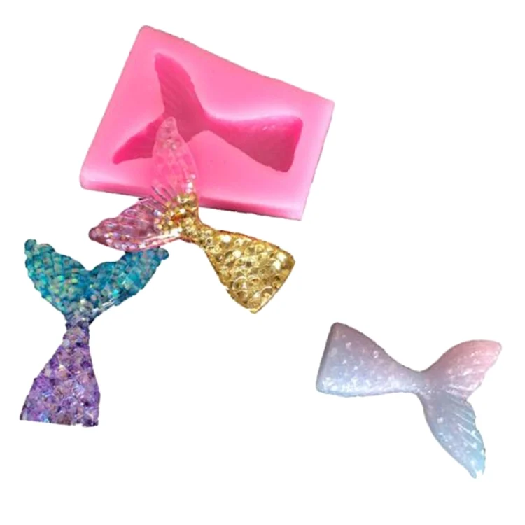 TBD01129538_2.webp 10 PCS Fondant Mermaid Fishtail Silicone Mold Baking Tools Chocolate Cake Decorating Mold - Image 3