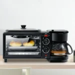 3 in 1 Electric Breakfast Machine Multifunction Coffee Maker + Frying Pan + Mini Oven  Household Bread Pizza Oven - Image 3