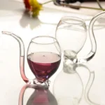 300ML Creative Glass Mug Milk Cup with straw Cold Drink Cup Juice Mug Wine Glass - Image 5
