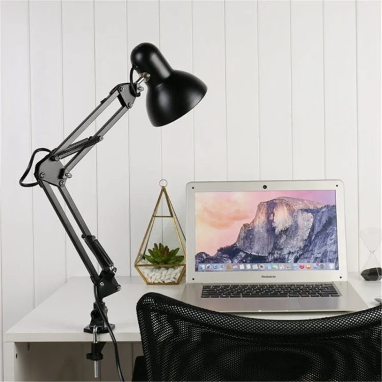 TBD01134623.webp Flexible Swing Arm Clamp Mount Table Lamp Office Studio Home Table Desk Light, US Plug - Image 1