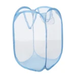 Foldable Pop Up Wash Bag Laundry Basket Bag Hamper Mesh Storage Pueple Dirty Clothes Basket - Image 2