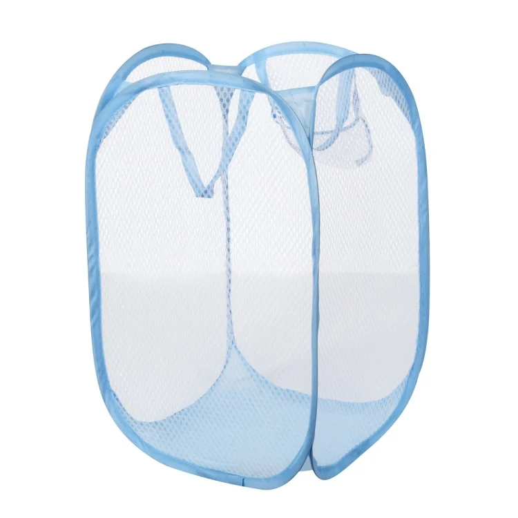TBD0113703201A_1.webp Foldable Pop Up Wash Bag Laundry Basket Bag Hamper Mesh Storage Pueple Dirty Clothes Basket - Image 2
