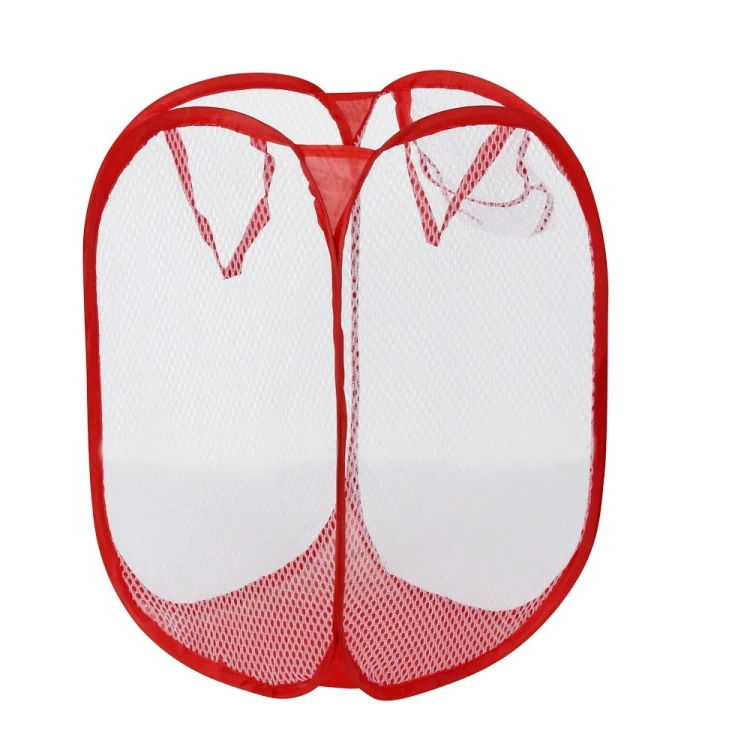 TBD0113703201A_3.webp Foldable Pop Up Wash Bag Laundry Basket Bag Hamper Mesh Storage Pueple Dirty Clothes Basket - Image 4