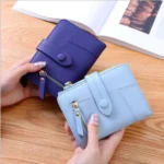 Women Two-folding Wallet Multi-function Clutch Bag Small Wallet - Image 3
