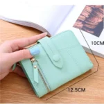 Women Two-folding Wallet Multi-function Clutch Bag Small Wallet - Image 4
