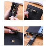 Women Two-folding Wallet Multi-function Clutch Bag Small Wallet - Image 6