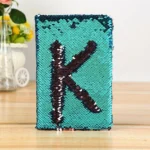 Creative Stationery Letter Fish Scale Notebook Sequin Flip Business Office Notepad - Image 2