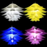 Fashion and Environmentally Fashion Lotus LED Chandelier Lampshade, Random Color Delivery - Image 8