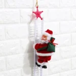 Santa Claus Climb The ladder Electric Plush Toys Stuffed Electronic Music Animal Doll Christmas Toy - Image 2