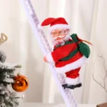 Santa Claus Climb The ladder Electric Plush Toys Stuffed Electronic Music Animal Doll Christmas Toy - Image 6