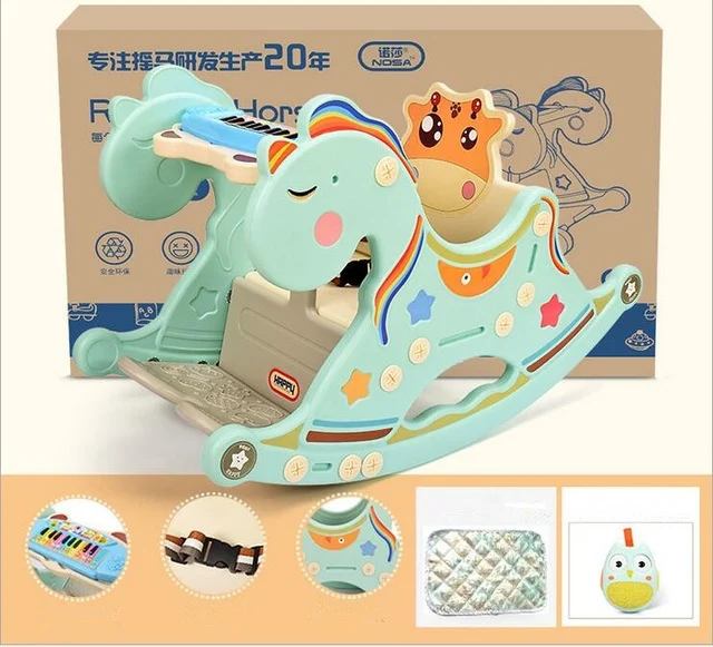 TBD011610201A.webp Cradle Baby Rocking Chair Music Baby Chair Chaise Rocking Horse Toy - Image 1