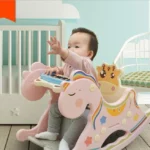 Cradle Baby Rocking Chair Music Baby Chair Chaise Rocking Horse Toy - Image 2