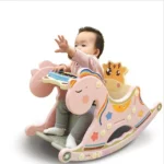 Cradle Baby Rocking Chair Music Baby Chair Chaise Rocking Horse Toy - Image 5