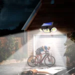 16W Solar Three-head Wall Lamp Outdoor Waterproof Human Body Induction Courtyard Wall Lamp - Image 6