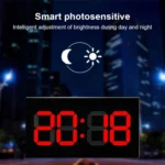 Creative Wall Clock Alarm Clock Simple Remote Control Perpetual Calendar Electronic Clock US Plug - Image 11