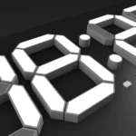 Creative Wall Clock Alarm Clock Simple Remote Control Perpetual Calendar Electronic Clock US Plug - Image 14