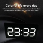 Creative Wall Clock Alarm Clock Simple Remote Control Perpetual Calendar Electronic Clock US Plug - Image 8
