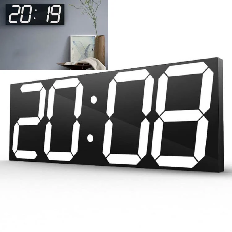 TBD0116723701A.webp Wall Sticker LED Wall Clock Decorative Clock Creative Acrylic Mirror Clock US Plug - Image 1
