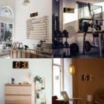 Wall Sticker LED Wall Clock Decorative Clock Creative Acrylic Mirror Clock US Plug - Image 9