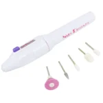 Electric Nail File Drill Kit Tips Manicure Toenail Pedicure Salon Pen Shape Manicure Kit Nail Drill Buffers Pedicure Tool with 5 Bits - Image 2