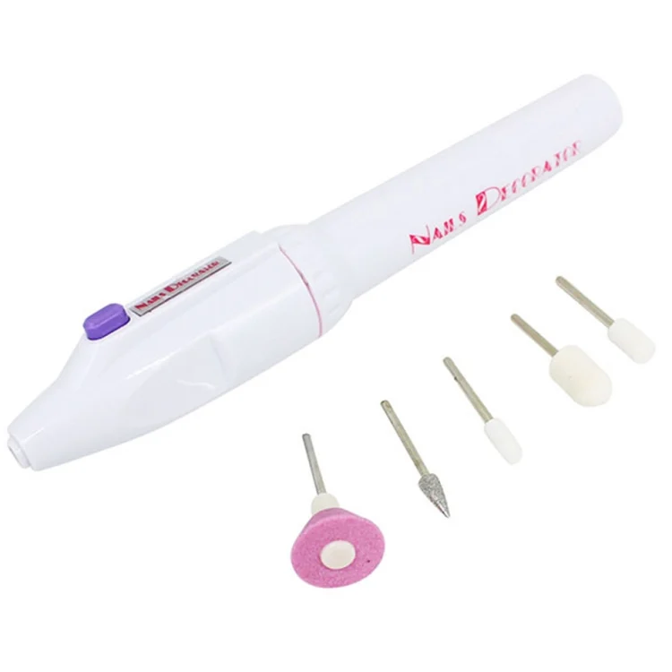 TBD0116746_1.webp Electric Nail File Drill Kit Tips Manicure Toenail Pedicure Salon Pen Shape Manicure Kit Nail Drill Buffers Pedicure Tool with 5 Bits - Image 2