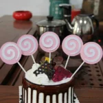 2 Pack Lollipop Cake Insert Ice Cream Dessert Table Decoration