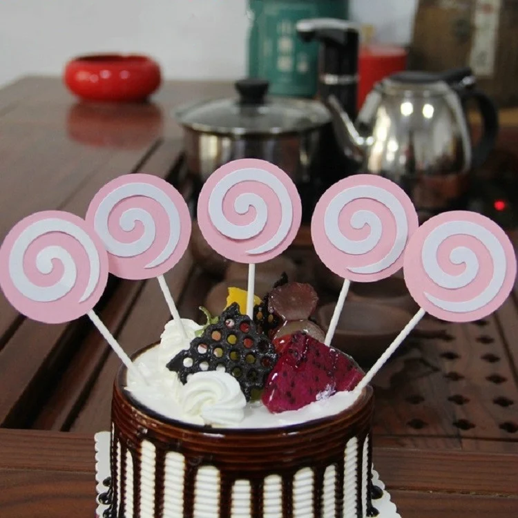 TBD0116822901A_1.webp 2 Pack Lollipop Cake Insert Ice Cream Dessert Table Decoration - Image 2