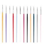 Colorful Nail Art Liner Thin Painting Brush Design Dotting Pen Acrylic Fine Tips Drawing Lines Flower Tool - Image 2