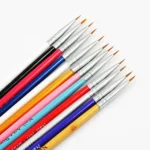 Colorful Nail Art Liner Thin Painting Brush Design Dotting Pen Acrylic Fine Tips Drawing Lines Flower Tool - Image 4