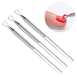 3 PCS Stainless Steel Nail Tool Steel Push and Remove Nail Polish Glue Phototherapy Glue Unloading Knife