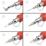 HS-1115K 10-in-1 Multifunctional Gas Soldering Iron Tool Set - Image 6