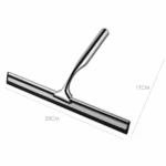 Glass Window Squeegee Cleaner Shower Bathroom Mirror Rubber Wiper With Suction Hook Water Vapor Removal - Image 5